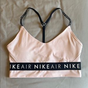 Nike air light pink sports bra - M